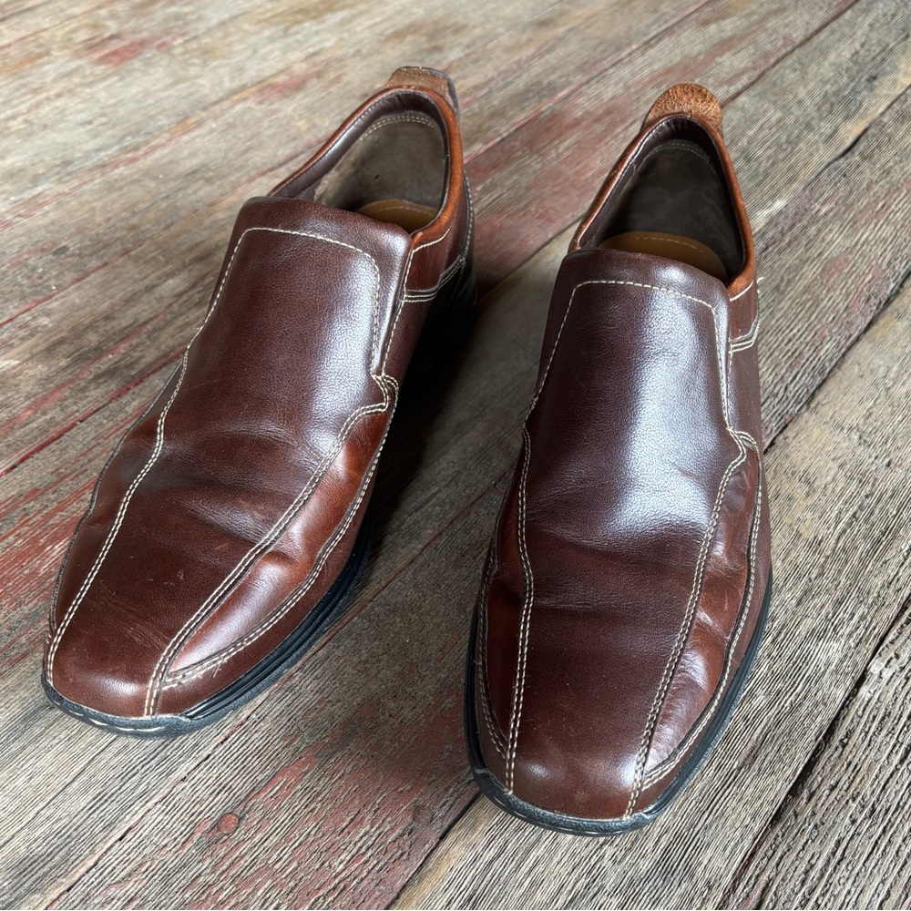 Cole Haan Shoes Mens 10.5M Everett Air Loafers Brown Slip On C06507